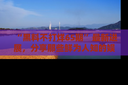 “黑料不打烊65期”最新进展，分享那些鲜为人知的娱乐八卦