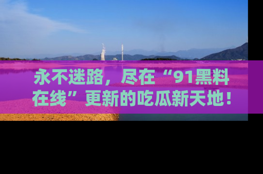 永不迷路，尽在“91黑料在线”更新的吃瓜新天地！