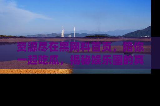 资源尽在黑网料首页，陪你一起吃瓜，揭秘娱乐圈的真实内幕